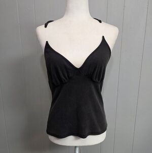 Glenn Martenn X H&M Charcol Ribbed Tank Top Size L